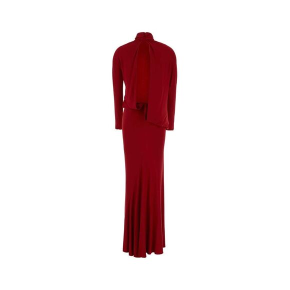 Magda Butrym Women Red Stretch Jersey Long Dress - Picture 2 of 2